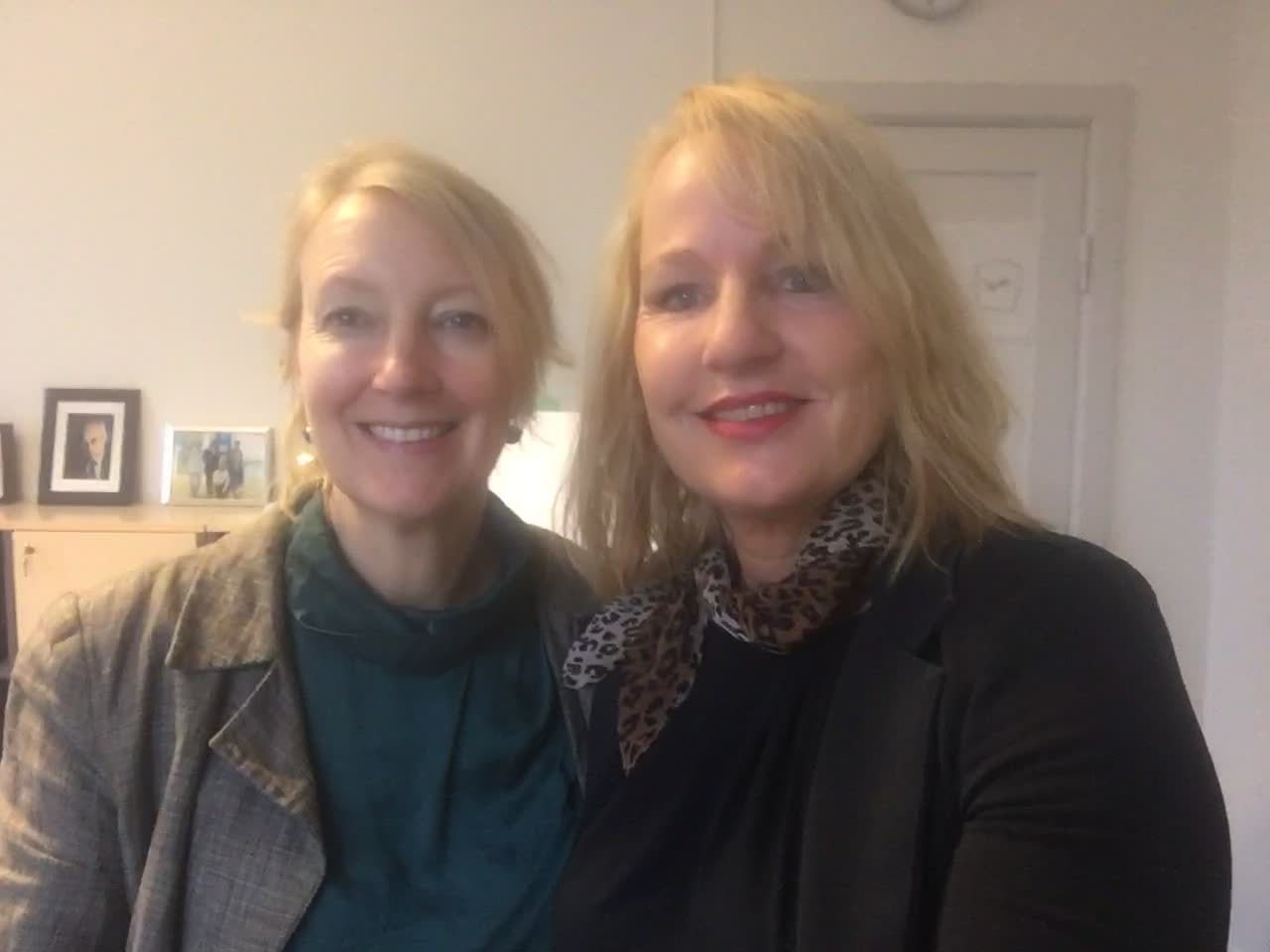 Line Gade og Inge Kristensen i podcasten Sundhedsvisioner